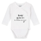 Baby romper grappig met tekst (wit) 'Really? You made me?! So miracles do excist!'